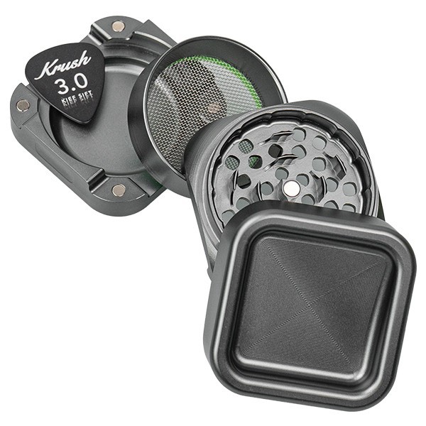 Krush Kube 3.0 Grinder de Aluminio gris