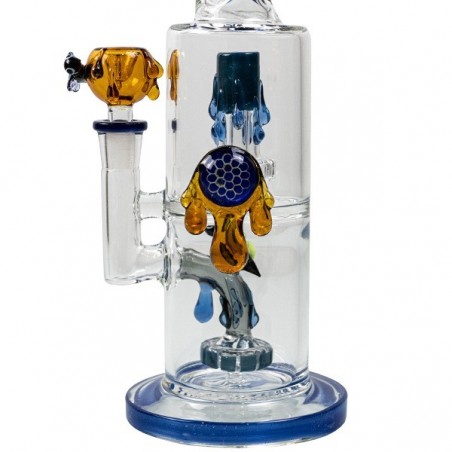 Bee Water Pipe 35 cm Azul cuerpo