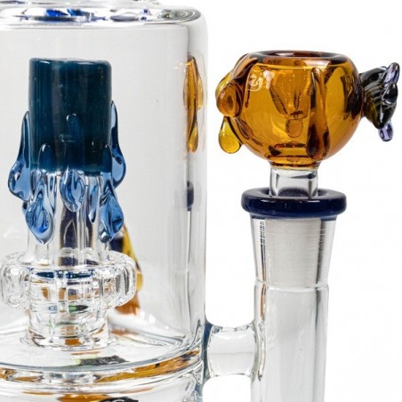 Bee Water Pipe 35 cm Azul percolador y difusor