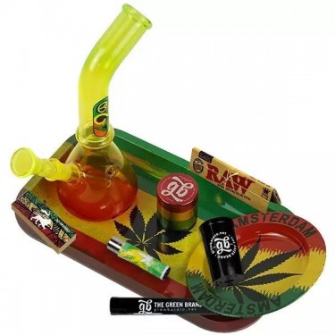 Kit Lion vassoio ed accessori da fumatore - GB The Green Brand