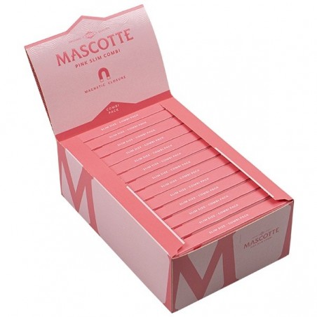 Papel Rosa Combi Slim + Tips Mascotte Display