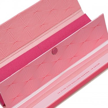 Mascotte Combi Slim Tips Pink Rolling Paper magnet