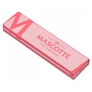 Mascotte Combi Slim Tips Pink Rolling Paper closed