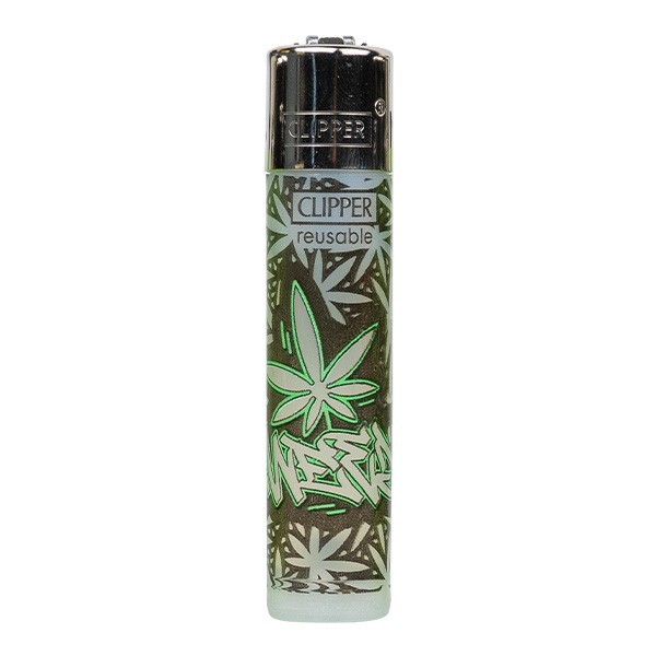 Mechero Clipper Graffiti Leaves