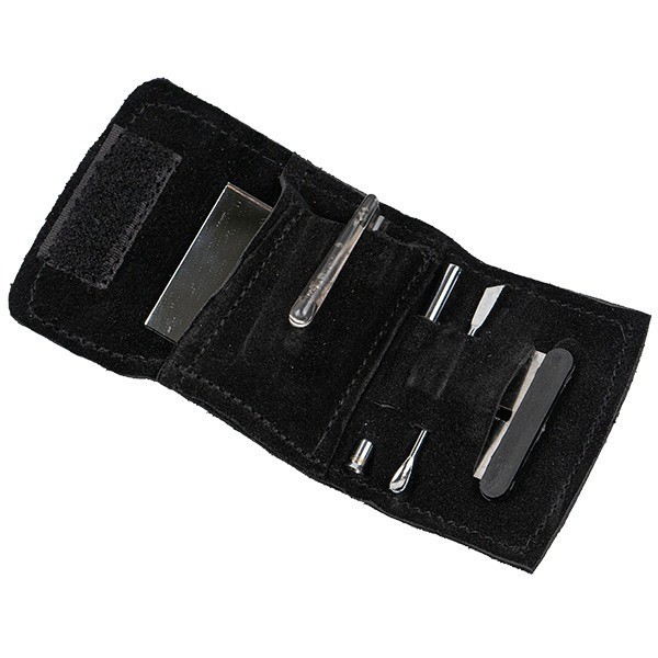 Snorting Kit, black velcro case. - GB