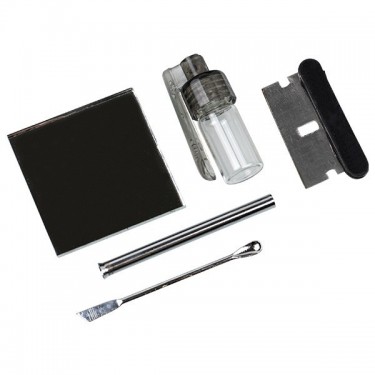 Snorting Kit, black velcro case. - GB