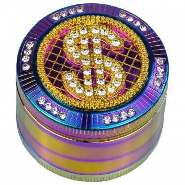 Bling Bling Rainbow Grinder Dollar lid