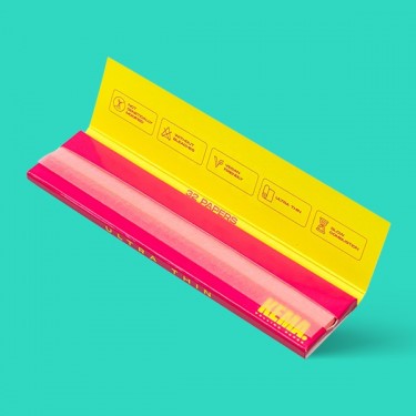 Papel King Size Slim Rosa KEMA