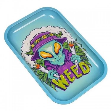 Bandeja 'Weed Alien' Mediana 29 x 19 cm