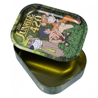 Caja de Metal con Bandeja de Liar 'The Jungle 420'
