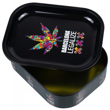 Caja De Metal Con Bandeja De Liar 'Legalize'