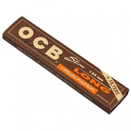 OCB Virgin Slim Long Papers + Tips closed