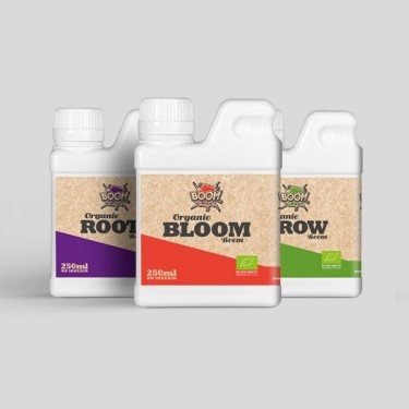 Tripack Organic Boom Nutrients 100% vegetal - Grow Barato