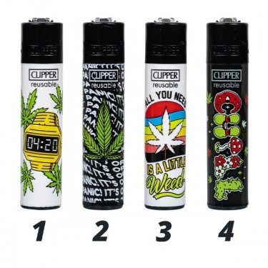Mechero Clipper Weed Time