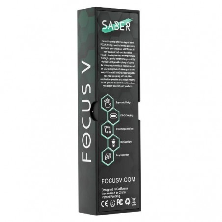 Dabber Electrónico Focus V Saber caja parte trasera