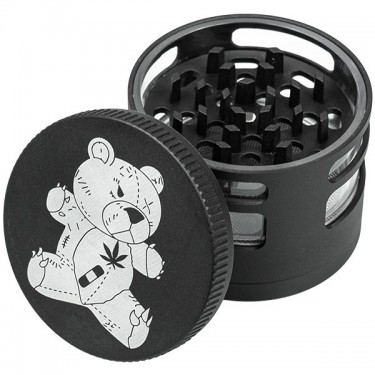 Grinder Magnético Oso 4 Partes abierto