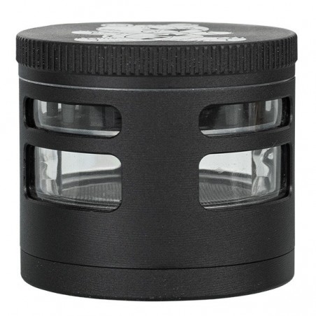 Grinder Magnético Oso 4 Partes con ventanas en zona molido