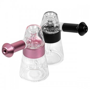 Bubbler de Cristal y Aluminio 11.5 cm