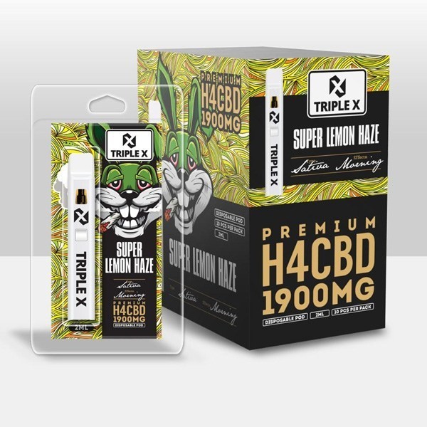 Vape Desechable H4CBD Triple X Super Lemon Haze Acan