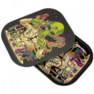Vassoio Piccolo per Rollare con Tappo 'Doctor Alien'- GB The Green Brand