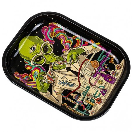 Vassoio Piccolo per Rollare con Tappo 'Doctor Alien'- GB The Green Brand