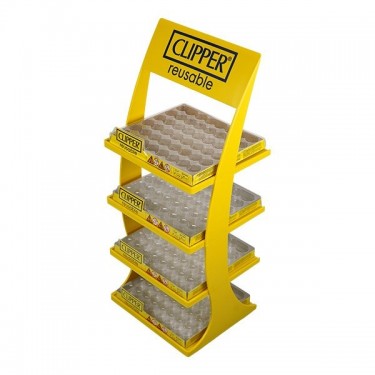 Expositor de Mecheros Clipper 4 bandejas con bandejas
