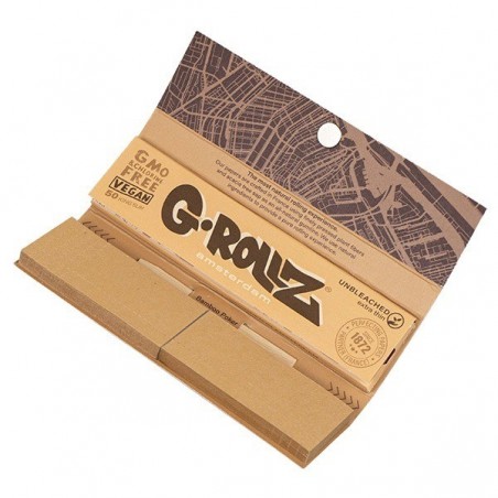 Feuilles à rouler King Size + Filtre Unbleached G-Rollz rude copper