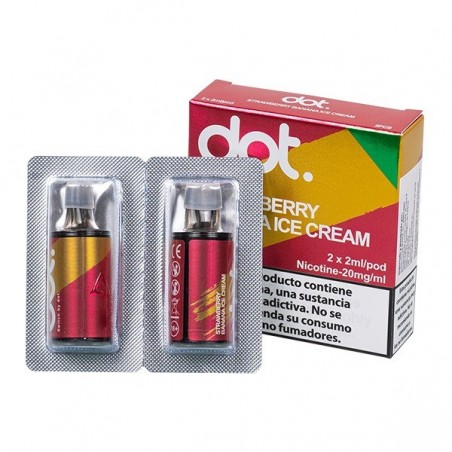 Dotmod Switch Strawberry Banana Ice Cream 20mg - Cápsula Precargada