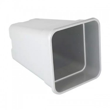 White Square Plant Pot tilted