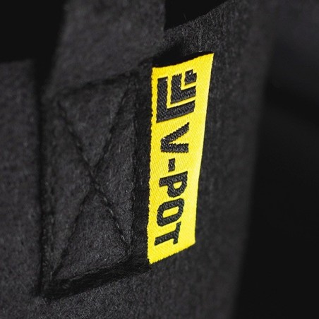 Maceta V-Pot de Tela - Negra logo