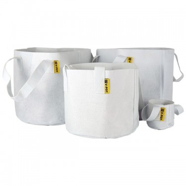 Maceta V-Pot de Tela Blanca