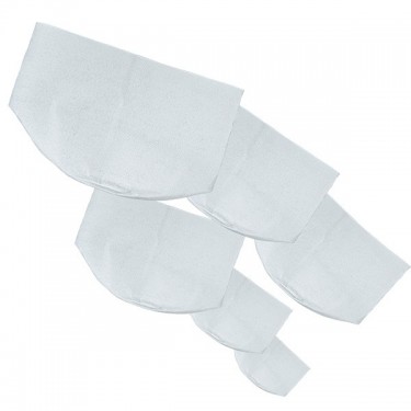 Macetas de tela blanca