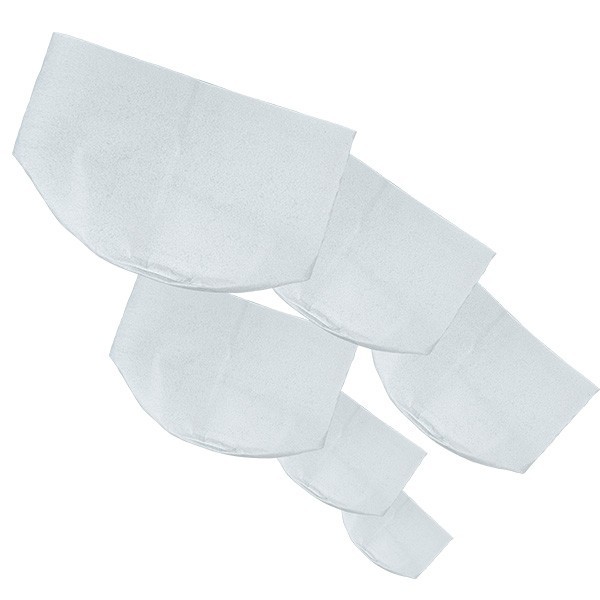 Macetas de tela blanca