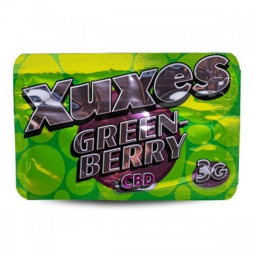 Flores de CBD Xuxes 'Green Berry' parte delantera envase