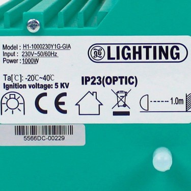 GB Lighting 1000W Luminaire - GB The Green Brand