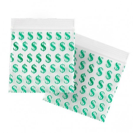 Bolsa Zip 50x50mm Dólar