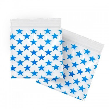 Bolsa Zip 50x50mm Estrellas