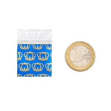 King Zip Bag 25x25mm size comparison