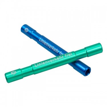 Esnifador de Aluminio Linienverkehr Frei verde y azul