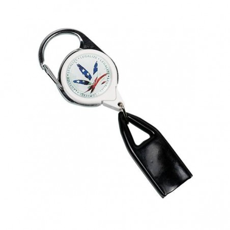 Porte-Briquet Extensible feuille américaine porte-biquet blanc