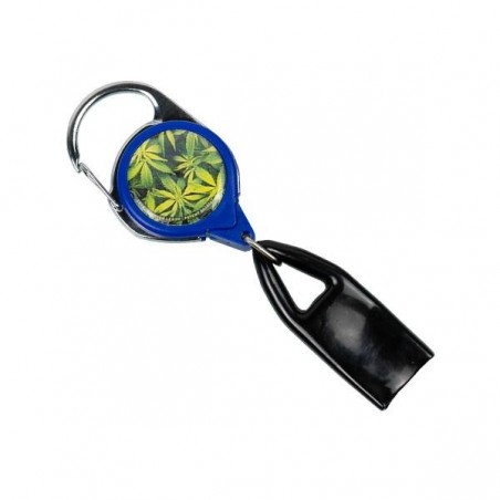 Porta mechero extensible hojas verdes portamechero azul