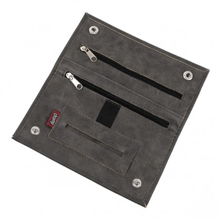 Fake Leather Tobacco Pouch black open