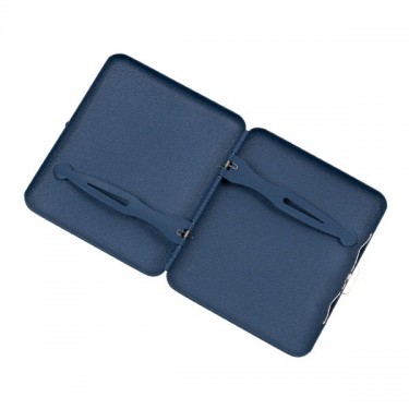 Metal Cigarette Case - Champ Sandy blue open