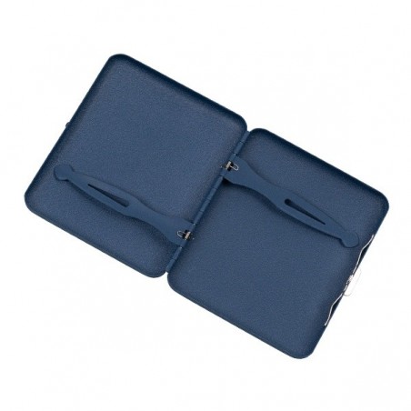 Metal Cigarette Case - Champ Sandy blue open
