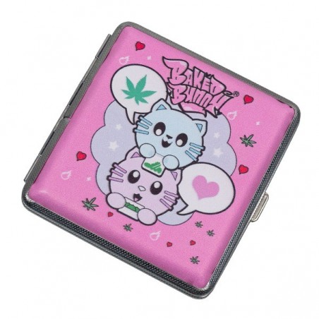 Pink Metal Cigarette Case 5