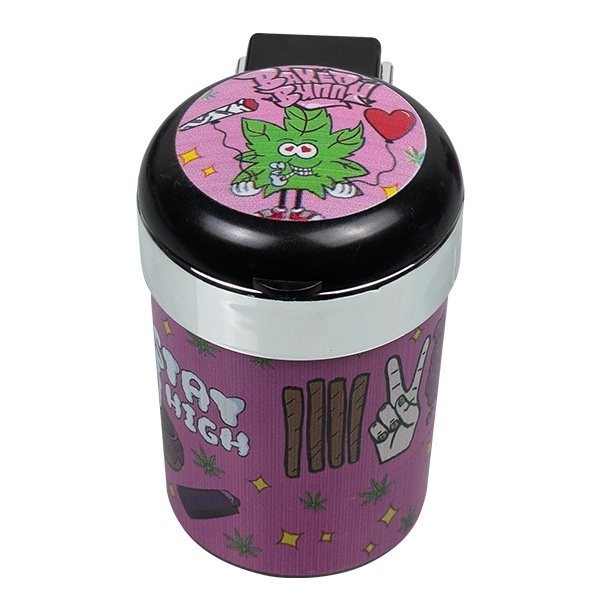 Portable Ashtray for cars cannabis leaf