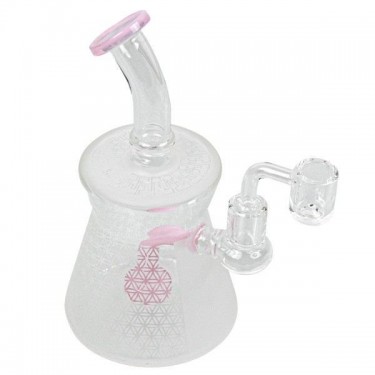 Bong BHO Round Base 20cm rosa