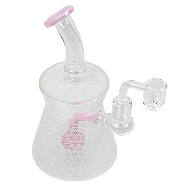 Bong BHO Round Base 20cm rosa