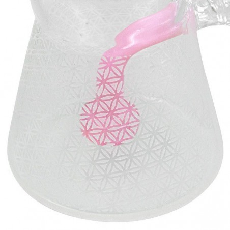 Bong BHO Round Base 20cm rosa bubbler