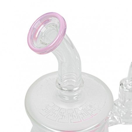 Bong BHO Round Base 20cm rosa boca